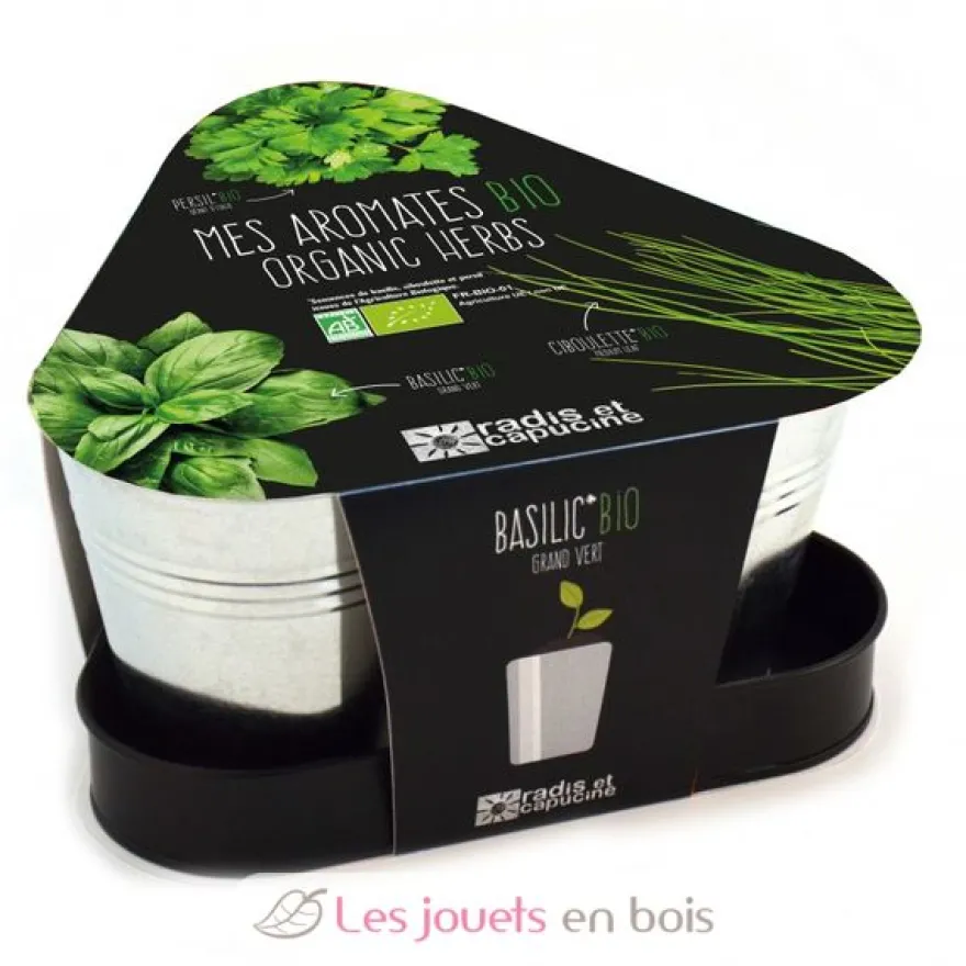 Trio d'aromates Bio - Radis et Capucine