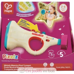 Trompette pixel interactif - Avec sons et lumières - Hape