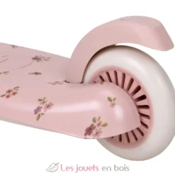Trottinette enfant 3 roues Fairy Floral rose - Little Dutch