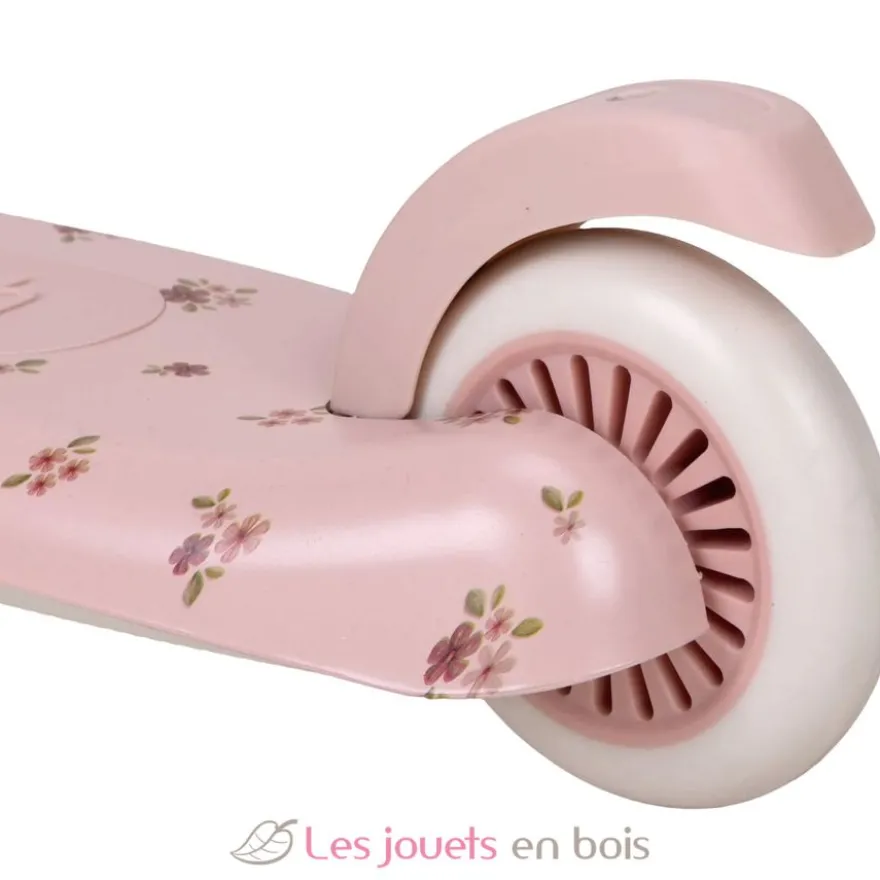 Trottinette enfant 3 roues Fairy Floral rose - Little Dutch