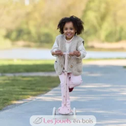 Trottinette enfant 3 roues Fairy Floral rose - Little Dutch