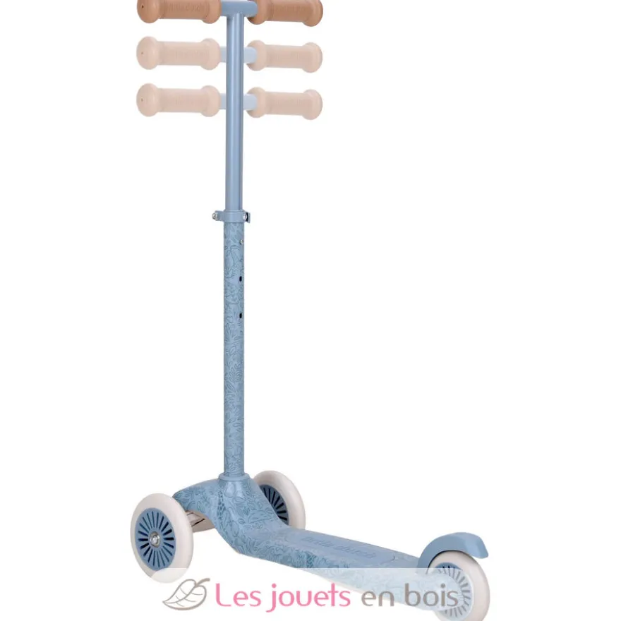 Trottinette enfant 3 roues Safari Dreams bleue - Little Dutch