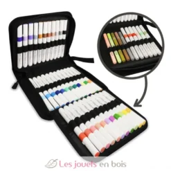 Trousse 45 feutres acryliques - 7 ans et plus - Buki