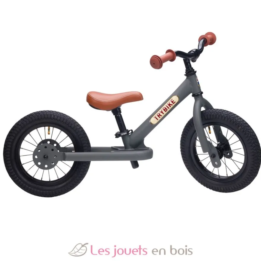 Trybike Draisienne acier gris anthracite mat - Trybike