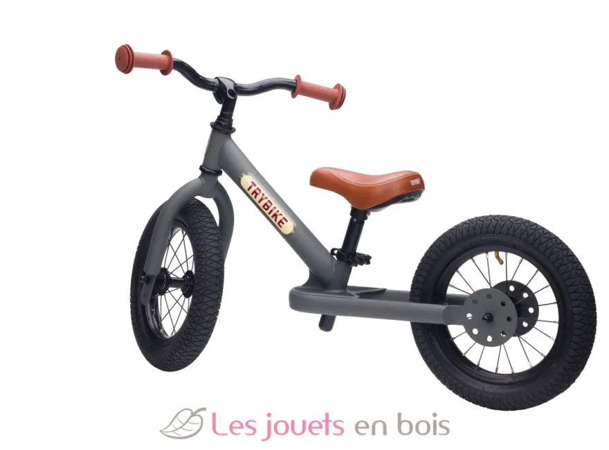 Trybike Draisienne acier gris anthracite mat - Trybike