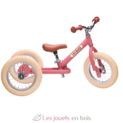Trybike Draisienne évolutive 2 en 1 rose mat - Trybike