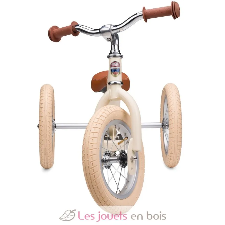 Trybike Draisienne évolutive 2 en 1 crème mat - Trybike