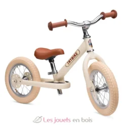 Trybike Draisienne évolutive 2 en 1 crème mat - Trybike