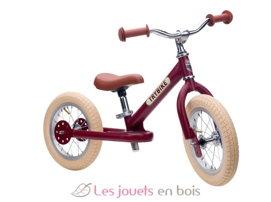 Trybike Draisienne évolutive 2 en 1 rouge mat - Trybike