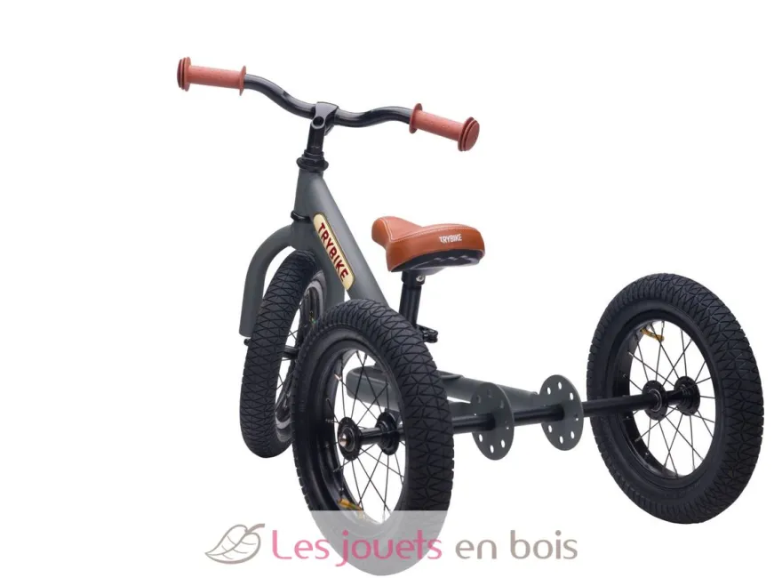Trybike Draisienne évolutive 2 en 1 gris mat - Trybike