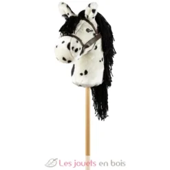 Tête de cheval blanc tacheté à chevaucher - ByAstrup