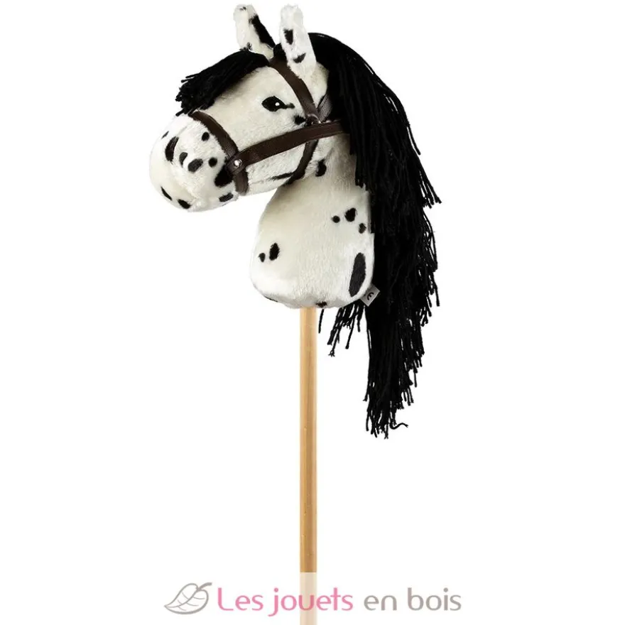 Tête de cheval blanc tacheté à chevaucher - ByAstrup
