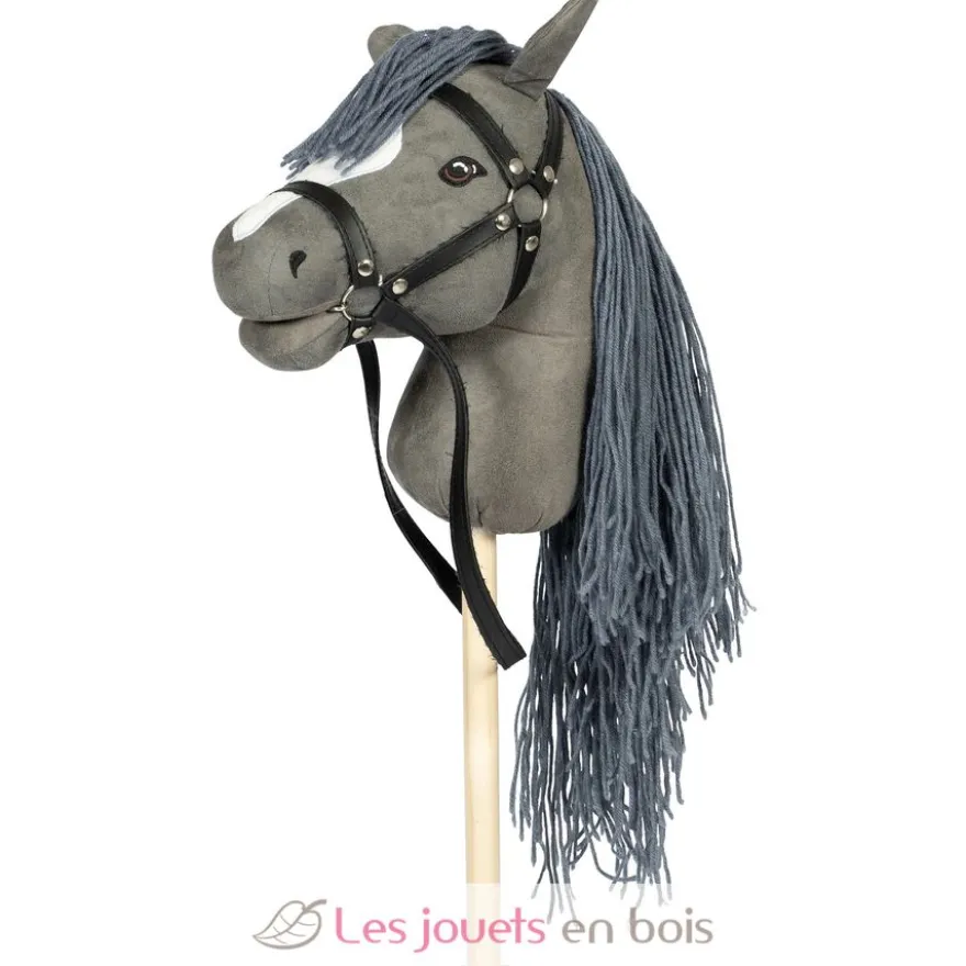 Tête de cheval à chevaucher gris - ByAstrup
