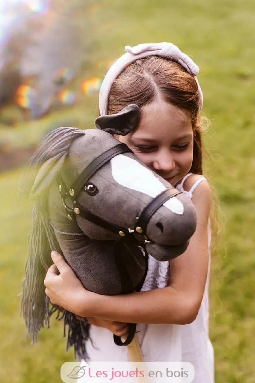 Tête de cheval à chevaucher gris - ByAstrup
