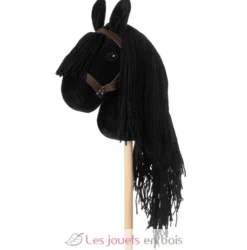 Tête de cheval noir à chevaucher - ByAstrup