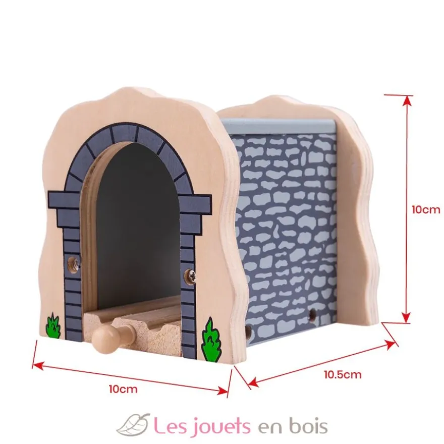 Tunnel de pierres grises en bois - Bigjigs Toys