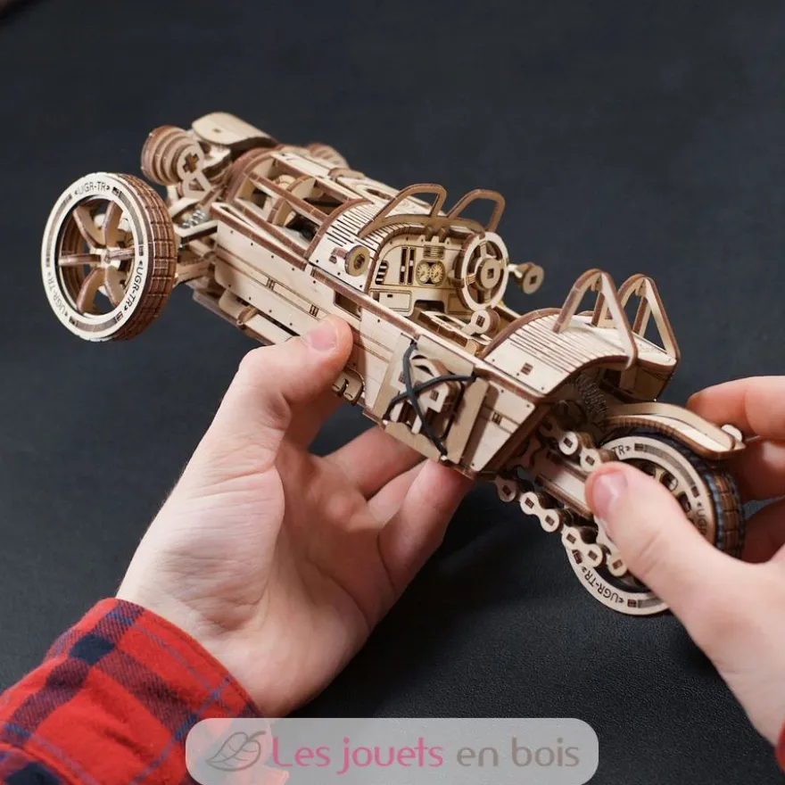UGR-S véhicule à 3 roues - Puzzle 3D mécanique en bois - Ugears