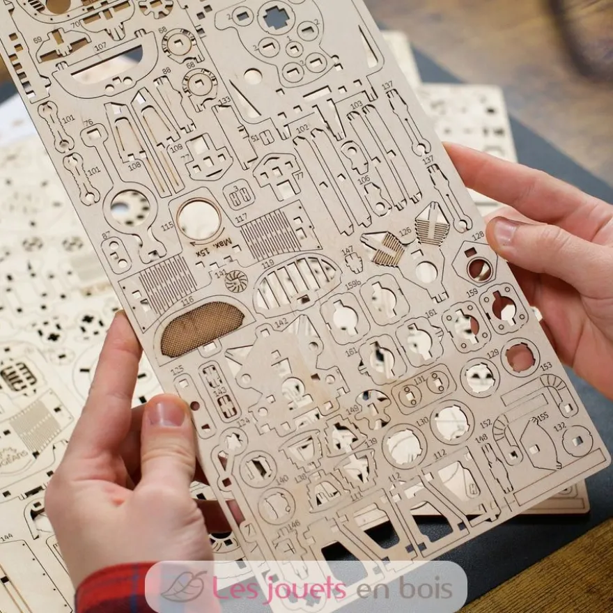 UGR-S véhicule à 3 roues - Puzzle 3D mécanique en bois - Ugears