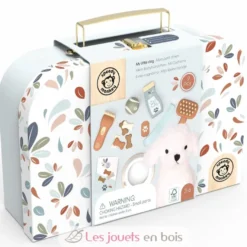 Valisette Mon petit chien - Peluche et accessoires en bois - Speedy Monkey