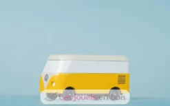 Van VW T1 Sunbeam jaune en bois - Candycar World - Candylab