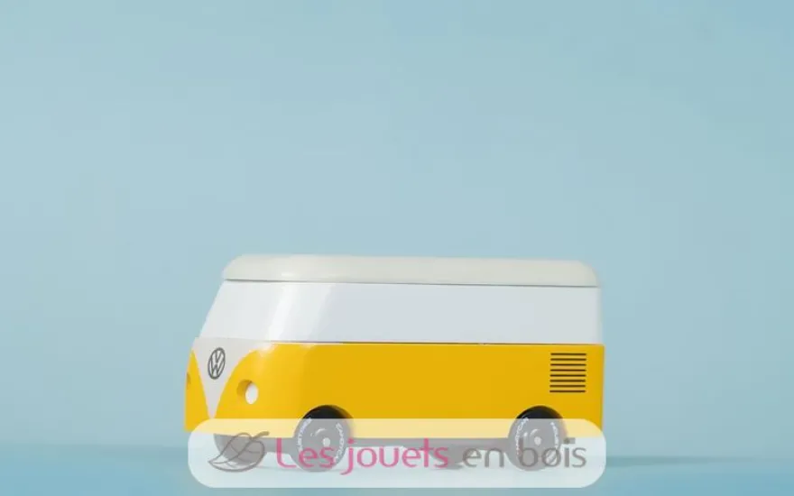 Van VW T1 Sunbeam jaune en bois - Candycar World - Candylab