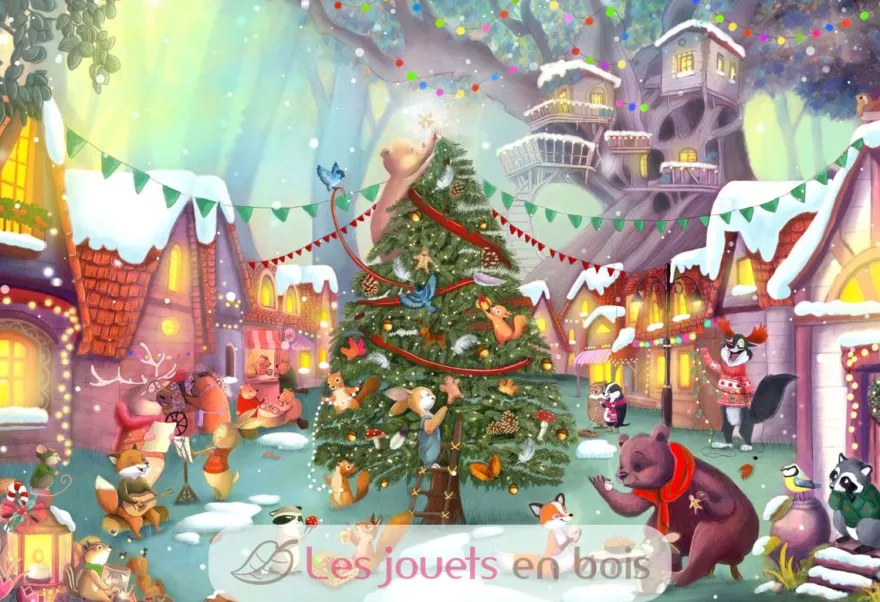 Veille de Noël de Julie Machado - Puzzle Michèle Wilson