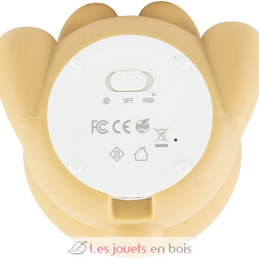 Veilleuse Câlinours en silicone marron - Ulysse