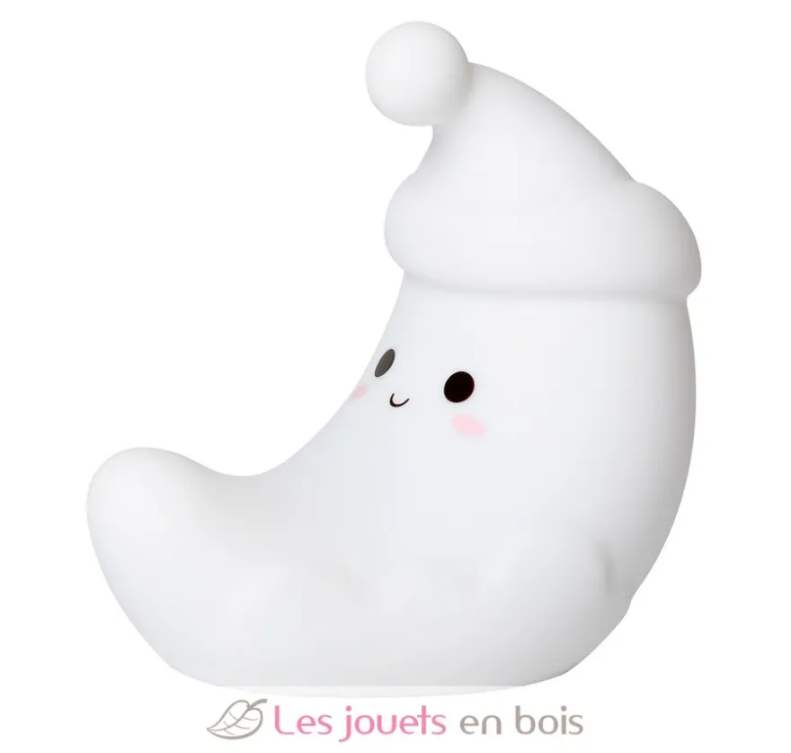 Veilleuse Luna la lune blanche avec télécommande - Little L