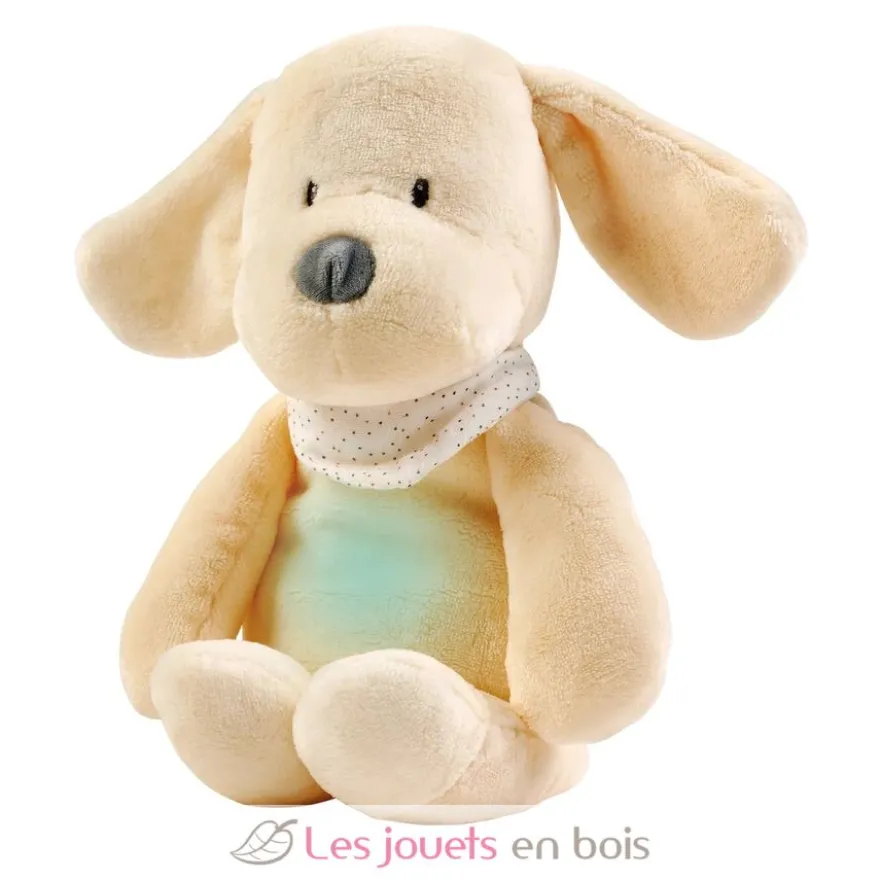 Veilleuse peluche chien vanille Sleepy - Nattou