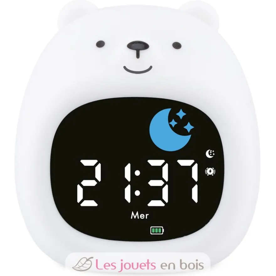 Veilleuse réveil Réveillou le nounours - Silicone - Ulysse