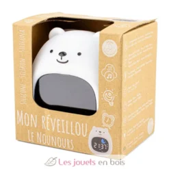 Veilleuse réveil Réveillou le nounours - Silicone - Ulysse