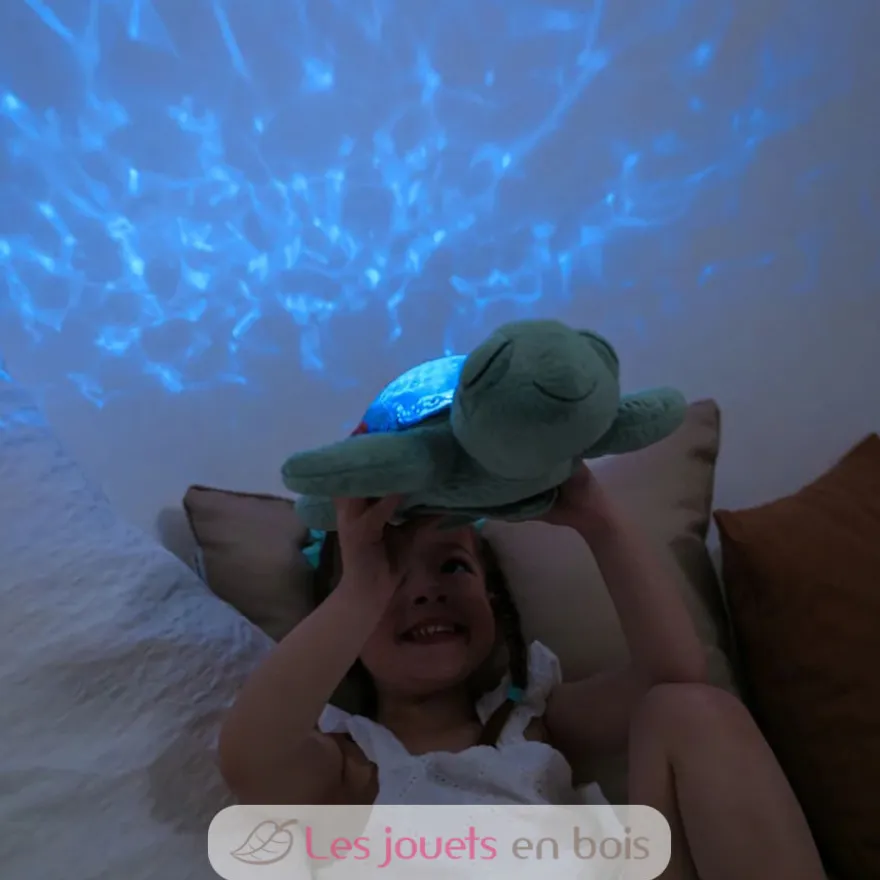 Veilleuse Tranquil Turtle Green rechargeable - Cloud b