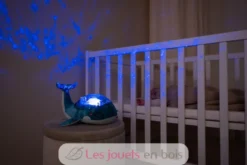 Veilleuse Tranquil Whale Bleue rechargeable - Cloud b
