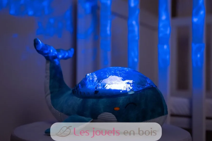 Veilleuse Tranquil Whale Bleue rechargeable - Cloud b