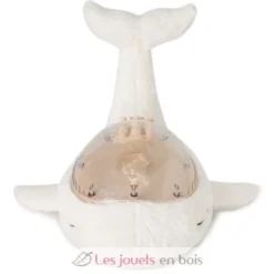 Veilleuse Tranquil Whale Family Blanche - Cloud b
