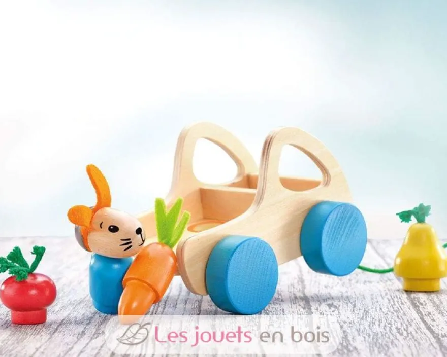 Verdurino véhicule en bois à tirer - Selecta