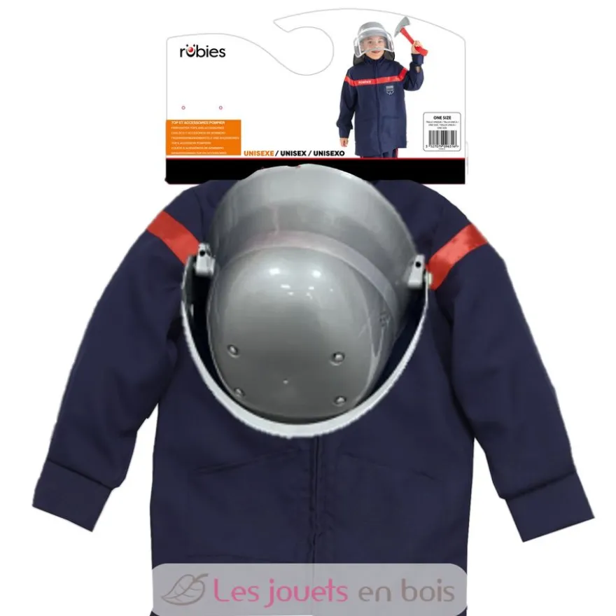 Veste et casque de pompier 5-8 ans - Rubies
