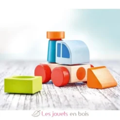Véhicule en bois, velcro 6 pcs - Selecta