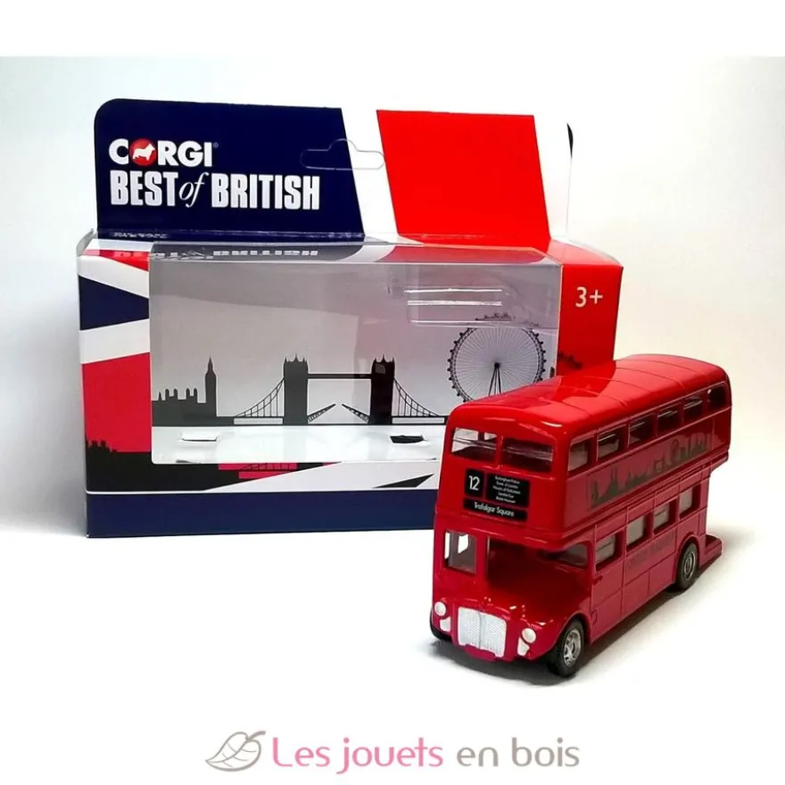 Véhicule miniature - Bus Londonien Routemaster RML2757 1956 rouge 1:64 - Norev