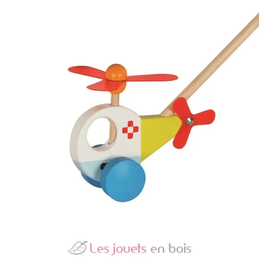 Véhicule à pousser hélicoptère - Goki
