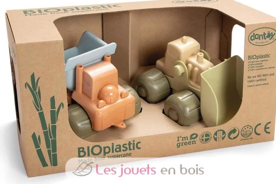 Véhicules de construction en bioplastique - Dantoy