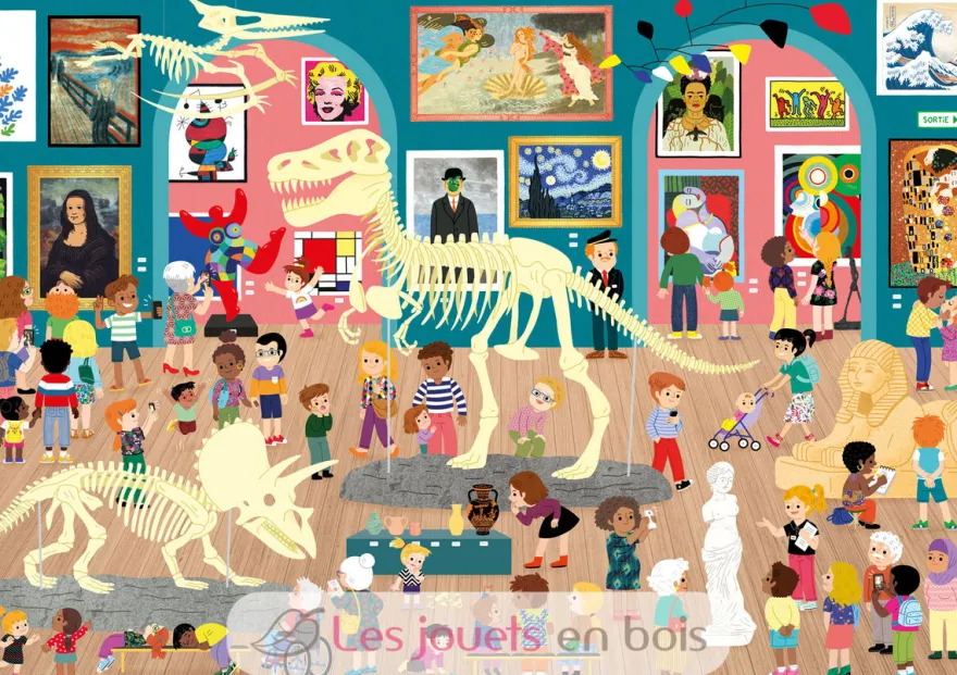 Visite au musée - Puzzle Michèle Wilson