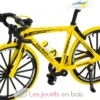 Vélo miniature articulé jaune Ulysse
