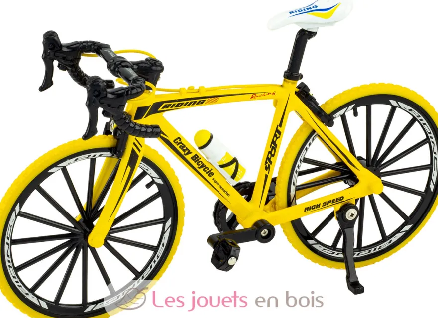 Vélo miniature articulé jaune Ulysse