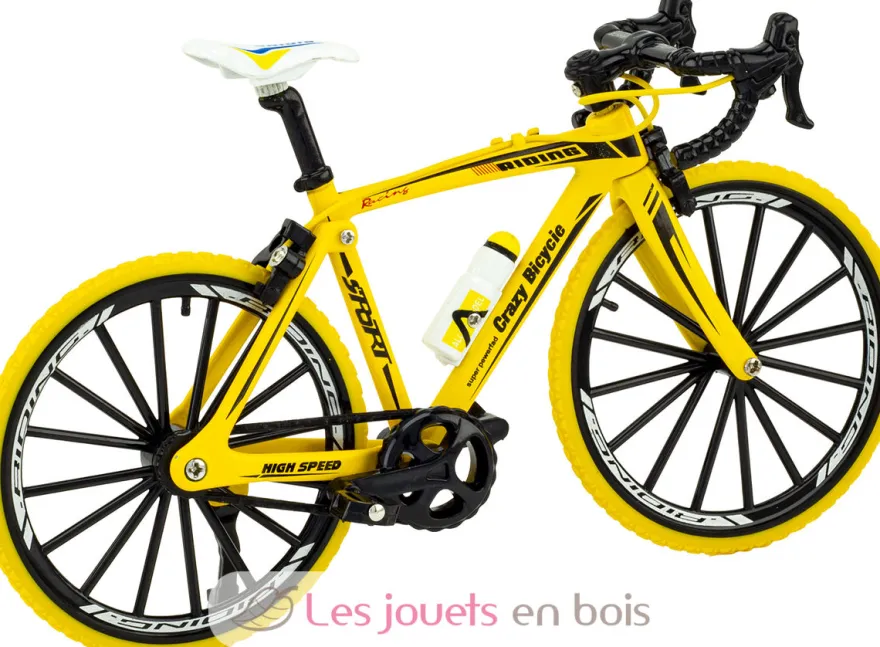 Vélo miniature articulé jaune Ulysse