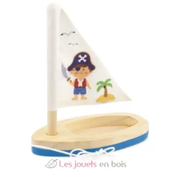 Voilier en bois Pirate bleu - Ulysse