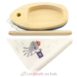 Voilier en bois Pirate bleu - Ulysse