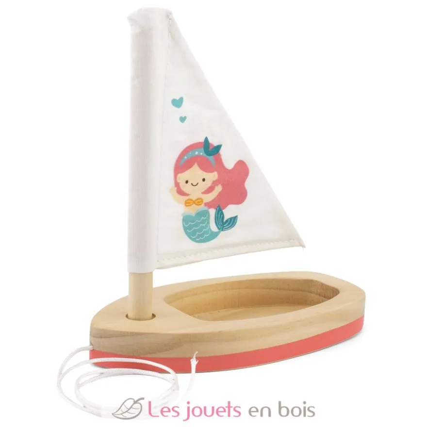 Voilier en bois Sirène rose - Ulysse