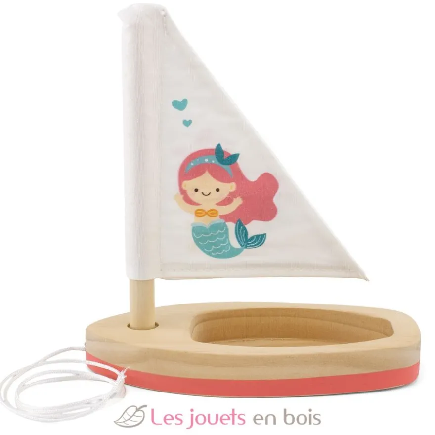 Voilier en bois Sirène rose - Ulysse