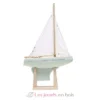 Voilier Le Beajour vert d'eau 30cm - Maison Tirot